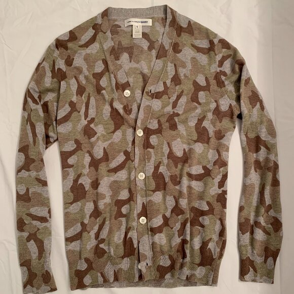Comme des Garcons camo v-neck cardigan - Picture 4 of 7